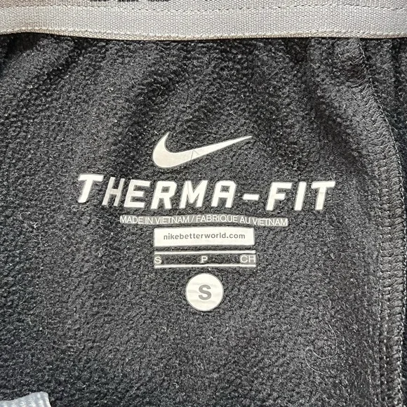Men Nike Therma Fit Sweatpants Size S Black Thermal Straight Leg Dri Fleece - Picture 7 of 9